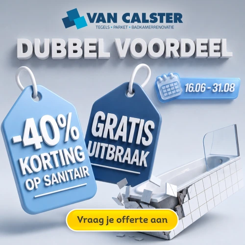 Van Calster Dubbel Voordeel campaign format, 250 by 250 pixels