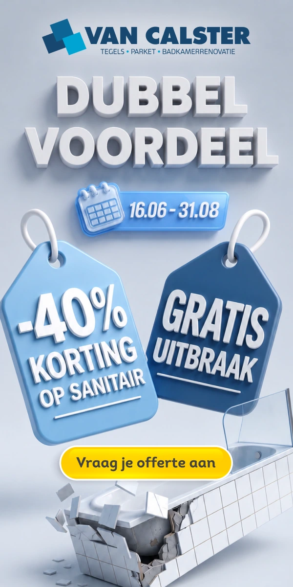 Van Calster Dubbel Voordeel campaign format, 300 by 600 pixels